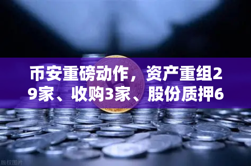 币安重磅动作，资产重组29家、收购3家、股份质押6家，行业洗牌加速