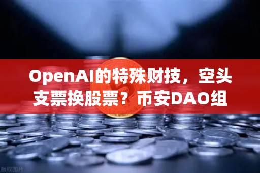 OpenAI的特殊财技，空头支票换股票？币安DAO组织融资新玩法揭秘